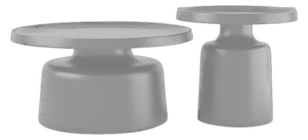 Set măsuțe de cafea rotunde Nova, diametru 70 cm si 50 cm - Grey