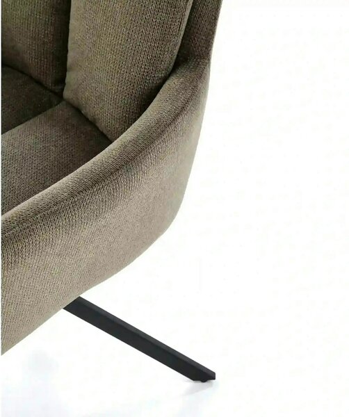 Scaun rotativ K536, verde/negru, stofa clasica/metal, 62x68x85 cm