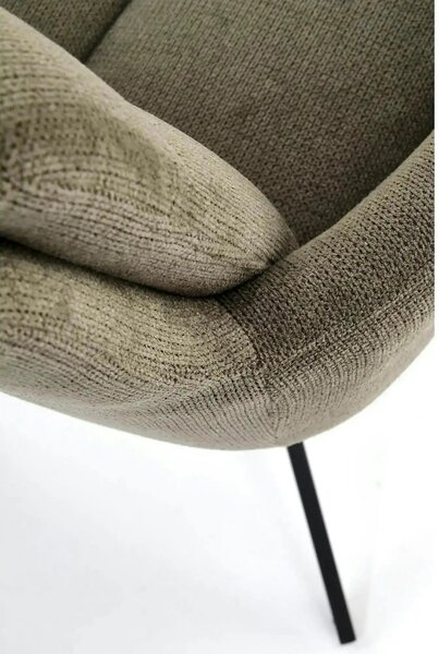 Scaun rotativ K536, verde/negru, stofa clasica/metal, 62x68x85 cm