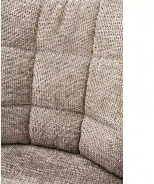 Scaun rotativ K540, bej/negru, stofa/metal, 60x63x89 cm