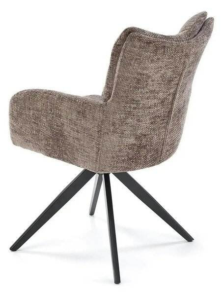 Scaun rotativ K540, gri/negru, stofa/metal, 60x63x89 cm