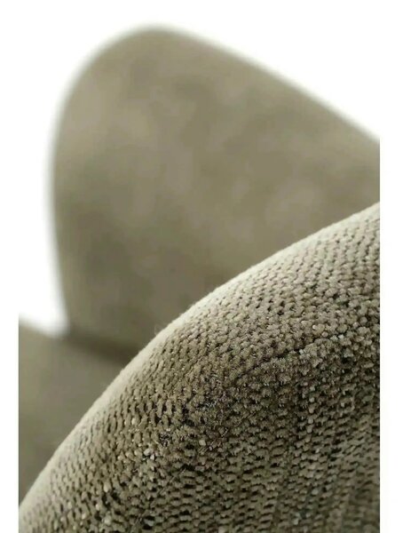 Scaun rotativ K542, verde/negru, stofa clasica/metal, 58x64x88 cm