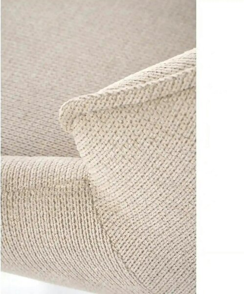 Scaun bej tapitat K543, stofa clasica/metal, 55x60x87 cm