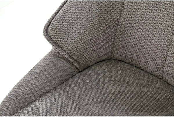 Scaun K543, gri/negru, stofa clasica/metal, 55x60x87 cm