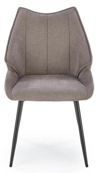 Scaun K543, gri/negru, stofa clasica/metal, 55x60x87 cm
