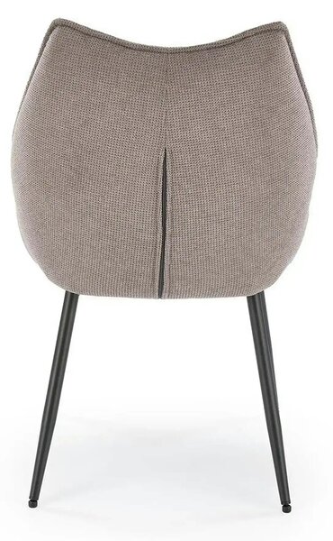 Scaun K543, gri/negru, stofa clasica/metal, 55x60x87 cm
