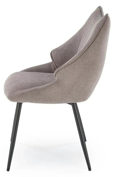 Scaun K543, gri/negru, stofa clasica/metal, 55x60x87 cm