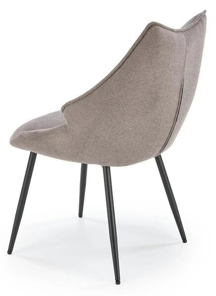 Scaun K543, gri/negru, stofa clasica/metal, 55x60x87 cm