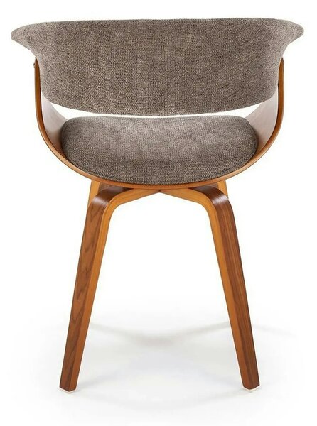 Scaun K545, gri/nuc, stofa clasica/placaj, 63x53x83 cm