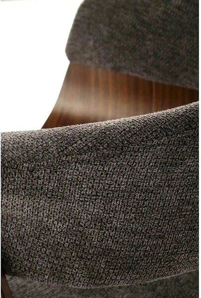 Scaun K545, gri/nuc, stofa clasica/placaj, 63x53x83 cm
