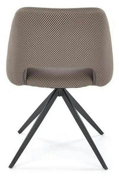 Scaun rotativ K546, gri/negru, panza/metal, 52x60x79 cm