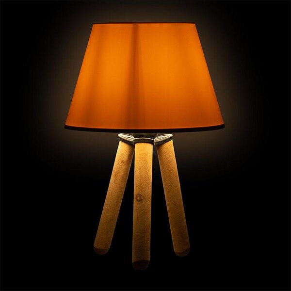 Veioza PWL-1071, textil si MDF, D22x32 cm