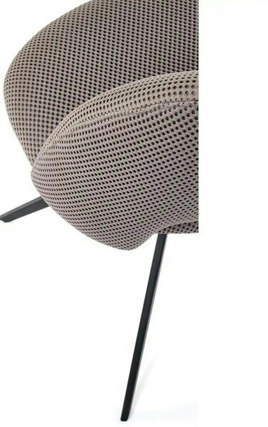 Scaun rotativ K546, gri/negru, panza/metal, 52x60x79 cm