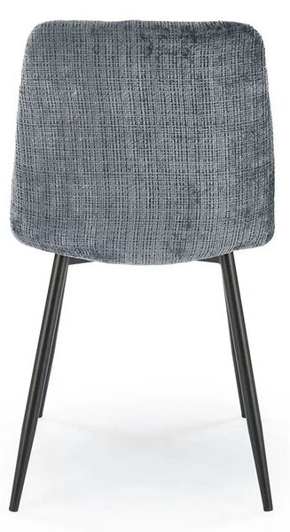 Scaun K547, gri/negru, stofa clasica/metal, 45x53x87 cm
