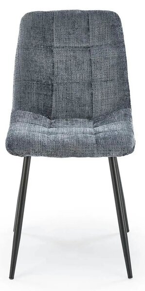 Scaun K547, gri/negru, stofa clasica/metal, 45x53x87 cm