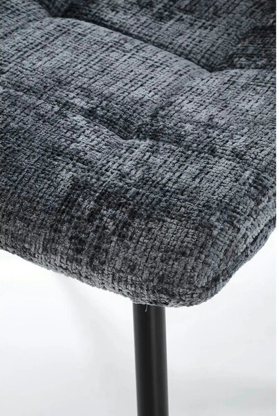 Scaun K547, gri/negru, stofa clasica/metal, 45x53x87 cm