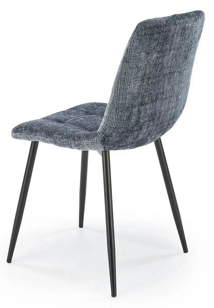 Scaun K547, gri/negru, stofa clasica/metal, 45x53x87 cm