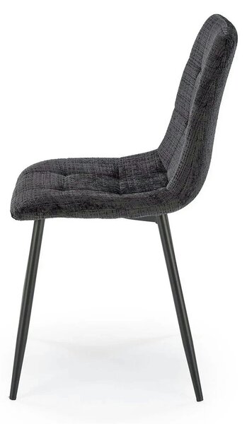 Scaun K547, negru, stofa clasica/metal, 45x53x87 cm