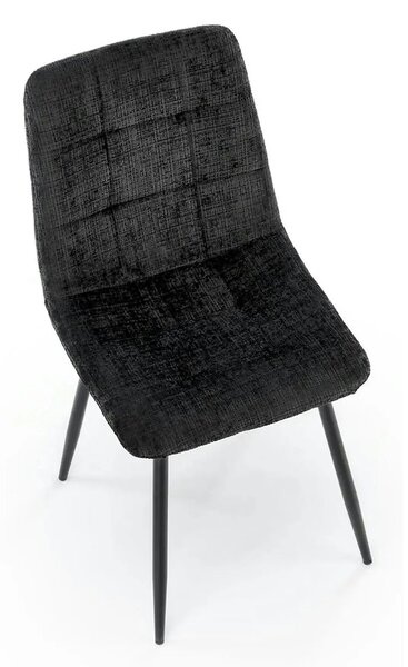 Scaun K547, negru, stofa clasica/metal, 45x53x87 cm