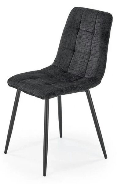 Scaun K547, negru, stofa clasica/metal, 45x53x87 cm