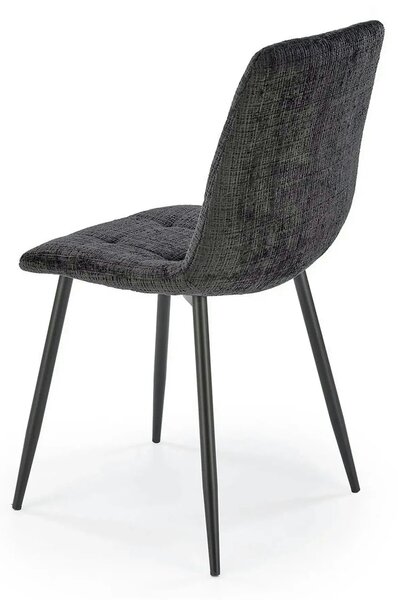 Scaun K547, negru, stofa clasica/metal, 45x53x87 cm