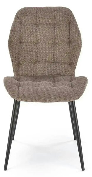 Scaun K548, gri/negru, stofa clasica/metal, 47x55x84 cm