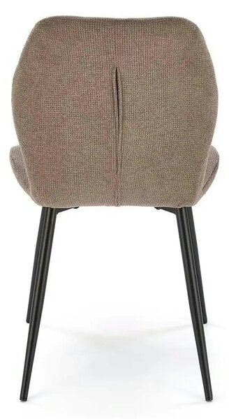 Scaun K548, gri/negru, stofa clasica/metal, 47x55x84 cm