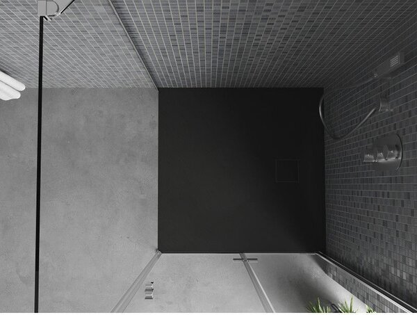 Mexen Bert recepție pătrată SMC 90 x 90 cm, negru - 4K709090
