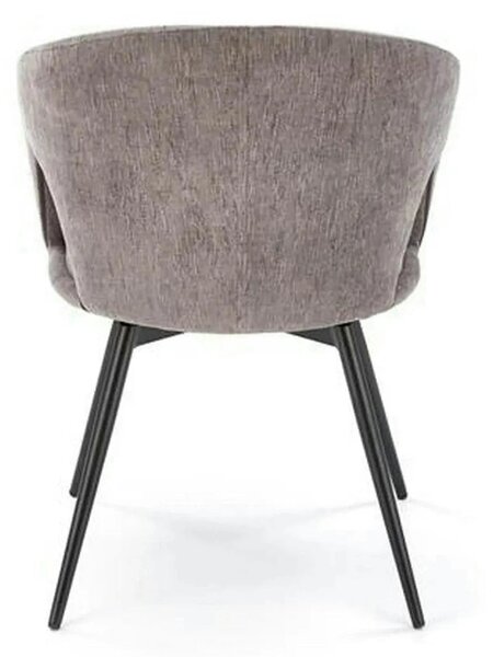 Scaun rotativ K550, gri/negru, stofa clasica/metal, 57x57x78 cm