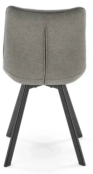 Scaun K549, gri/negru, stofa clasica/metal, 46x61x84 cm