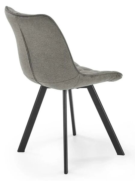 Scaun K549, gri/negru, stofa clasica/metal, 46x61x84 cm