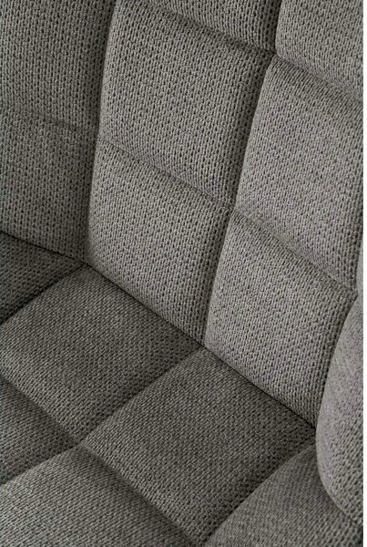 Scaun K549, gri/negru, stofa clasica/metal, 46x61x84 cm