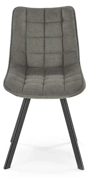 Scaun K549, gri/negru, stofa clasica/metal, 46x61x84 cm