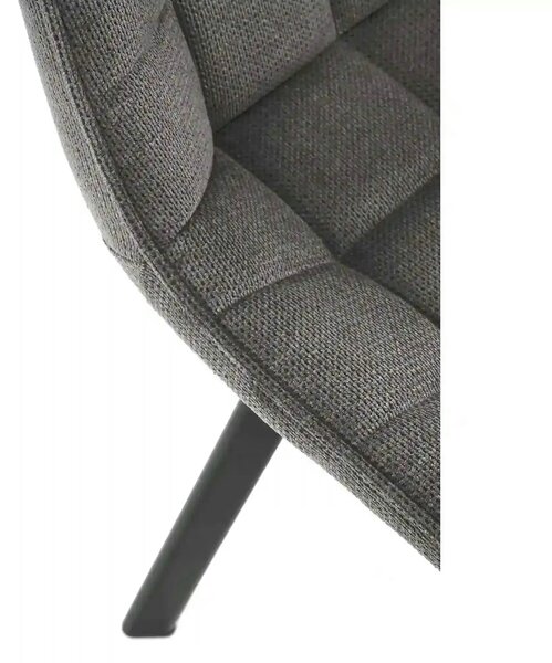 Scaun K549, gri/negru, stofa clasica/metal, 46x61x84 cm