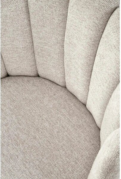Scaun K552, bej/negru, stofa clasica/metal, 53x53x83 cm