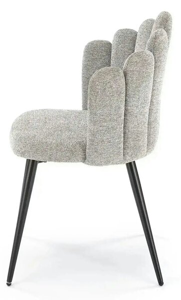Scaun K552, gri/negru, stofa clasica/metal, 53x53x83 cm
