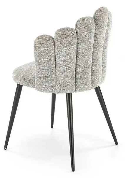 Scaun K552, gri/negru, stofa clasica/metal, 53x53x83 cm