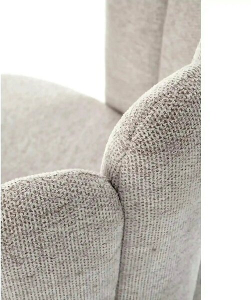 Scaun K552, bej/negru, stofa clasica/metal, 53x53x83 cm