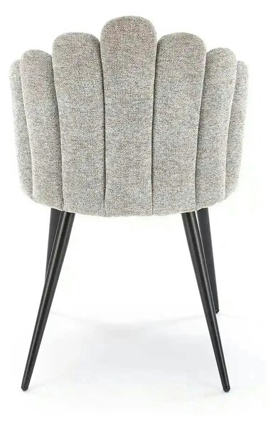 Scaun K552, gri/negru, stofa clasica/metal, 53x53x83 cm