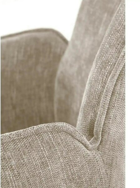 Scaun rotativ K553, bej/negru, stofa clasica/metal, 60x66x96 cm