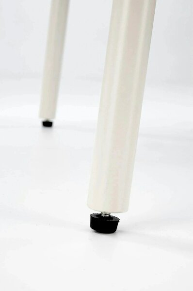 Scaun K557, bej deschis/alb, stofa clasica/metal, 60x54x75 cm