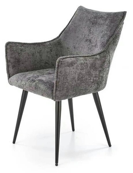 Scaun K559, gri/negru, stofa clasica/metal, 60x59x85 cm