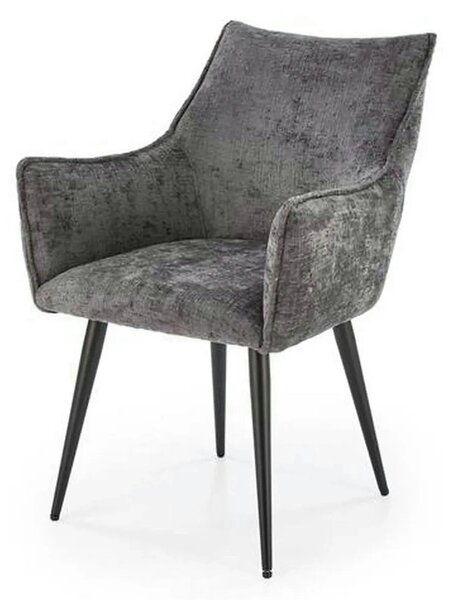 Scaun K559, gri/negru, stofa clasica/metal, 60x59x85 cm