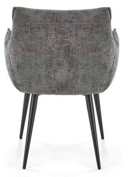 Scaun K559, gri/negru, stofa clasica/metal, 60x59x85 cm