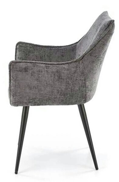 Scaun K559, gri/negru, stofa clasica/metal, 60x59x85 cm