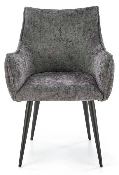 Scaun K559, gri/negru, stofa clasica/metal, 60x59x85 cm