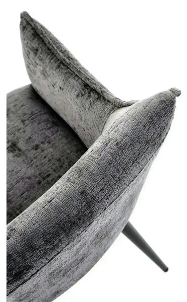 Scaun K559, gri/negru, stofa clasica/metal, 60x59x85 cm