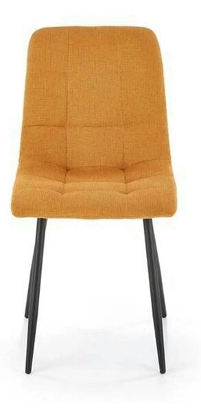 Scaun K560, galben/negru, stofa clasica/metal, 45x53x88 cm