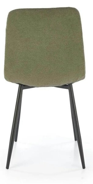 Scaun K560, verde/negru, stofa clasica/metal, 45x53x88 cm