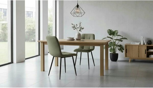 Scaun K560, verde/negru, stofa clasica/metal, 45x53x88 cm